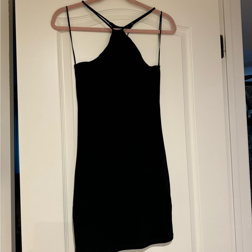 Zara black bodycon dress